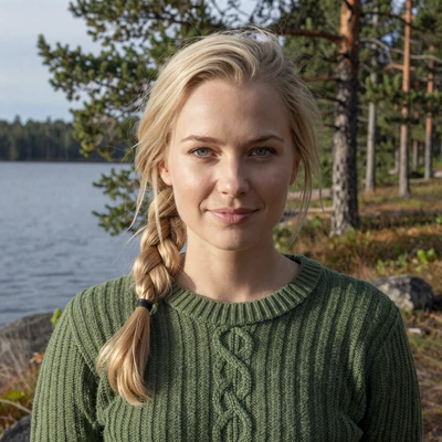 Astrid, a Swedish woman from Gothenburg seeking a long-distance relationship with an American man