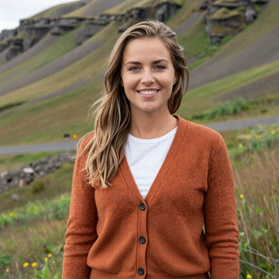 Mosfellsbaer Icelandic woman Gudrun looking for a meaningful connection with American partner