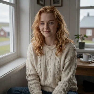 Icelandic woman Thora from Hafnarfjordur looking for a serious relationship on Angelaglove platform