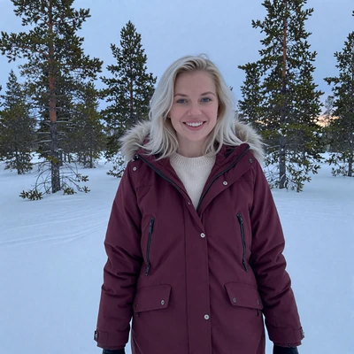 Rovaniemi Finnish woman Emilia interested in dating American men on Angelaglove platform