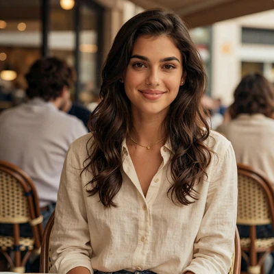 Camille, a French woman looking for love through Angelaglove dating service